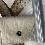 Boutique Hair on Hide Genuine Leather Card Holder with snap closure. Made in USA Photo 7