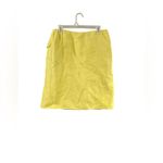 Ellen Tracy NWT Linda Allard  Yellow Linen Skirt Photo 2