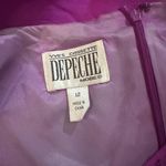 DEPECHE MODE Elegant Magenta Sleeveless Midi Dress Pink Size 12 Photo 4