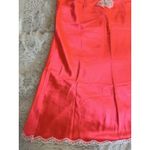 Victoria's Secret  Pink‎ Satin Slip Dress Lace Trim Nightgown Lingerie L Photo 2