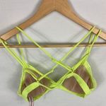 Victoria's Secret Neon Yellow Strappy Bralette Size Small Photo 3