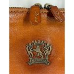 Pratesi Firenze Italian Made Leather Crossbody Purse 6x7 10oz Brown Photo 2