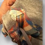 Time And Tru  Flannel Shirt with Hood Attached Photo 5