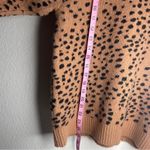 Saltwater Luxe  animal print sweater in caramel - chestnut and black high neck Photo 2