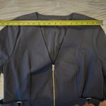 River Island  black belt gold zipper detail moto light Jersey jacket blazer 14 Photo 14