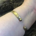 Victorian era 18CT gold ball end torque bangle Photo 13
