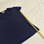 Michael Kors Women’s Michael By Blue Eyelet Short Sleeve T Shirt Top Sz S small Photo 10