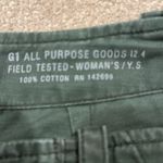 G1 Goods Green Mini Skirt Size 0 flaw missing button Photo 6