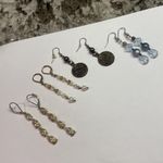 Lot Of 4 Costume Pierced Earrings Dangle Drop Photo 1