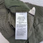 Madewell Gauze Wide Leg Crop Pants Olive Green Womens XL Elastic Waist Cotton Photo 5