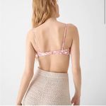 J.Crew  O-Ring Bandeau Bikini Swim Top in Tossed Pink‎ Floral Sz 2X NEW Photo 1