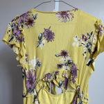 Cotton Candy LA sz M yellow fairy Y2k Floral cutout Mini Dress Photo 8