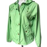 Lauren Ralph Lauren Lime Green Lightweight Windbreaker Hooded Jacket, Sz S Photo 2