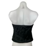 Aritzia  Babaton Black Satin Sleeveless Strapless Bandeau Crop Tank Tube Top Sz S Photo 1
