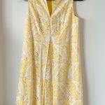 Loft  Yellow Crochet Lace Sheath Sleeveless Summer Dress Size 2 NWOT Photo 0