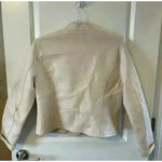BCBGeneration Light Pink Faux Leather Jacket Cropped Full Zipper Size L NWOT Photo 2
