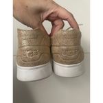 UGG  Women’s Gold Metallic Shimmery Tye Stardust Sneakers Shoes 7.5 Photo 3