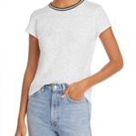 Goldie Tipped Ringer Tee white black size small Photo 10