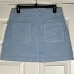 American Eagle NWT Blue Womens 6 28W Super Stretch Hi Rise A Line Corduroy Skirt Photo 1