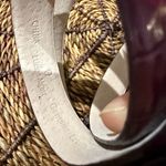 Etienne Aigner NWT  VTG 90s‎ Burgundy Croc-Embossed Leather Belt Gold Tone Detail Photo 5