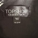 Topshop  Women's Mini Dress Cream Black Striped Patterned Size 6 Photo 7