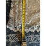 Vintage 1980s David Rose Beige Lace Tunic Top & Pleated Skirt Set Plus Size 18W Photo 6