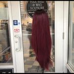 Human hair blende ombré Red Wine Burgundy Wig 2020 Photo 7