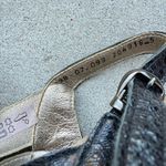 Arche France Black Leather Cutout Textured Slingback Heels Women's Size 38 US 8 Photo 4