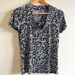 Tahari PRINTED SHORT SLEEVE BLOUSE TOP WOMENS SIZE S WEAR TO WORK Photo 0