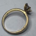 Vtg NV Nevada Silver Mines Gold Tone Marquise CZ Ring size 7 Photo 6