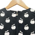 Kate Spade Apple Toss Taxi Dress Black White Puff Sleeve Mini Shift Size 00 Photo 10