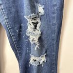 Judy Blue Jeans Womens 18W Distressed Bleach Splatter Boyfriend Fit Denim Photo 3