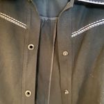 Dana Buchman Black Blazer with White Stitching Photo 10