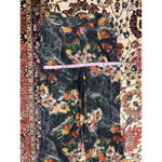Anthropologie Eva Franco Simone Wide Leg Floral Pants Size Medium Orange Photo 2