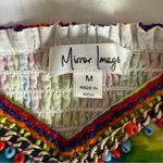 Mirror Image Multicolored Maxi Dress Sleeveless Size Medium Beads Bohemian India Black Photo 2