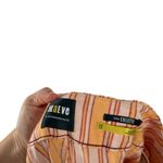 Maeve Anthropologie Colette Orange Striped Linen Pants Wide Leg Crop Womens 27 Photo 5