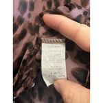 Adrienne animal print short sleeve blouse top size small Photo 4