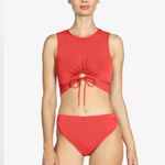 Robin Piccone NWT AUBREY TANK-AVA Red Women's Swim Top Size Large Photo 2