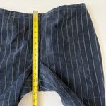 wilson's leather Vintage Wilson Leather Maxima Suede Navy Striped Pencil Pants Size 16 Photo 5
