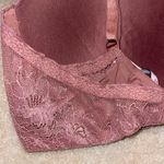 Victoria's Secret  T-Shirt Push-Up Full Coverage Dusty Rose Lace Bra 36DDD Photo 4