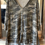 Entro Camo Hoodie Dress Knit Green  Comfy Womens Small Photo 0