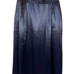 Vintage Halston Black Satin Pencil Skirt Size 8 Photo 0