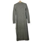 AG Adriano Goldschmied Reign Gray Ribbed Wool Cashmere Midi Sweater Dress M Photo 3