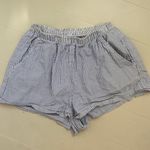Urban Renewal Blue Pinstripe Sear-suckered Shorts Photo 0