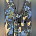 Aritzia  Wilfred Aubagne Black Blue Green Cutout Long Sleeve Midi Dress size 4 Photo 10