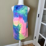Bright Tie Dye Swing Tank Dress Size Small Pink Photo 4