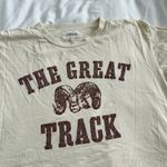 THE GREAT. Boxy Crew Horse Running Track Graphic T Photo 1