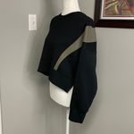 YPB neoKNIT Black cropped sweatshirt size Small athleisure athletic Photo 1