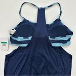 Nike Women's Navy and Light Blue Swim Top Size XL Photo 9