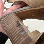 Lucky Brand Lisza Open Toed Brown Leather Booties sling back leather size 8 Photo 6